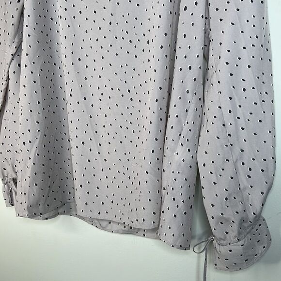 Banana Republic Julia Tie Business Peasant Blouse Size Small - Picture 5 of 13